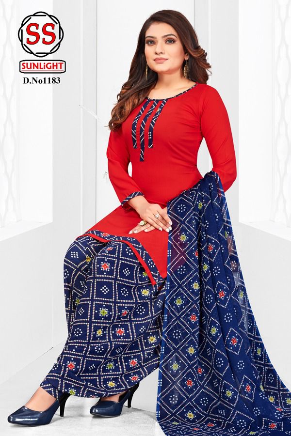 Ssc Sunlight Regular Wear Printed Designer Dress Material Collection
